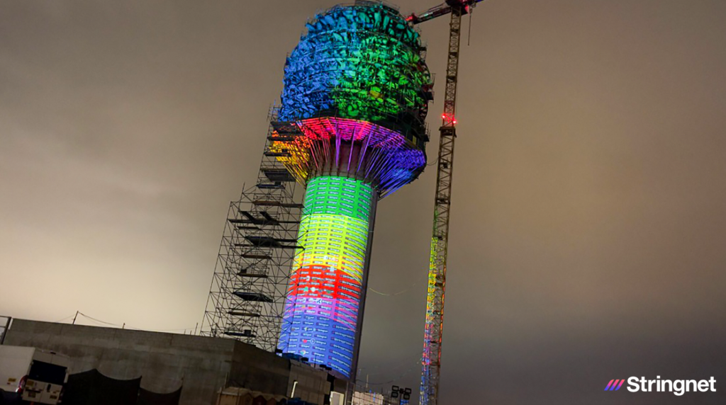 Video mapping: Inauguración de la Nueva Torre de Control del Jorge Chávez